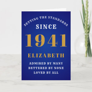 80e Birthday Standards, geboren in 1941 Voeg Jouw  Kaart