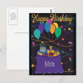 80e briefkaart (Voorkant / Achterkant)