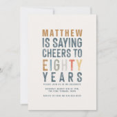 80e Classy Colorful cheers tachtig jaar (Voorkant)