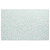 80e Cool Number Pattern Blauwgroen en White 80 Stof (Fat Quarter)