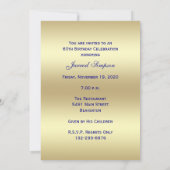 80e foto Verjaardagsfeestje Uitnodiging Marine 80 (Achterkant)