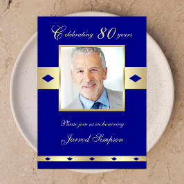 80e foto Verjaardagsfeestje Uitnodiging Marine 80