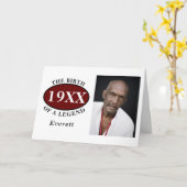 80e geboortedag foto foto foto geboortedatum legge kaart (Gele Bloem)