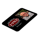 80e geboortedag foto foto foto geboortedatum legge magneet (Linkerzijde)