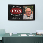 80e geboortedag foto foto foto geboortedatum legge spandoek (Beurs)