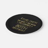 80e geboortedag Man Myth Legend Papieren Bordje (Gekanteld)