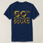80e geboortedag t-shirt (Design voorkant)