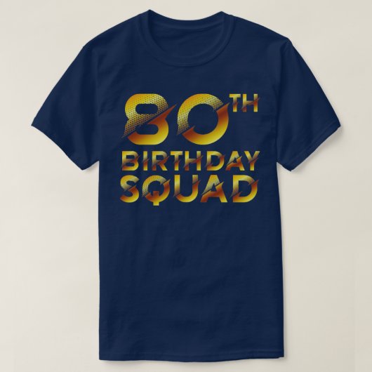 80e geboortedag t-shirt (Design voorkant)