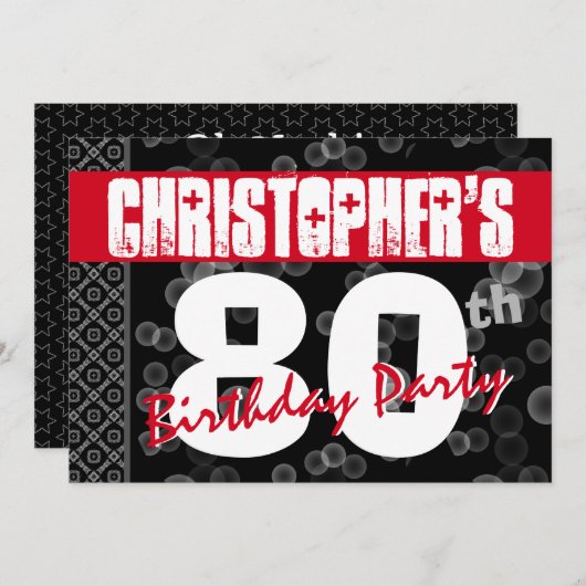 80e gemene tekst op jaarbasis voor hem A01 Kaart (Voorkant / Achterkant)