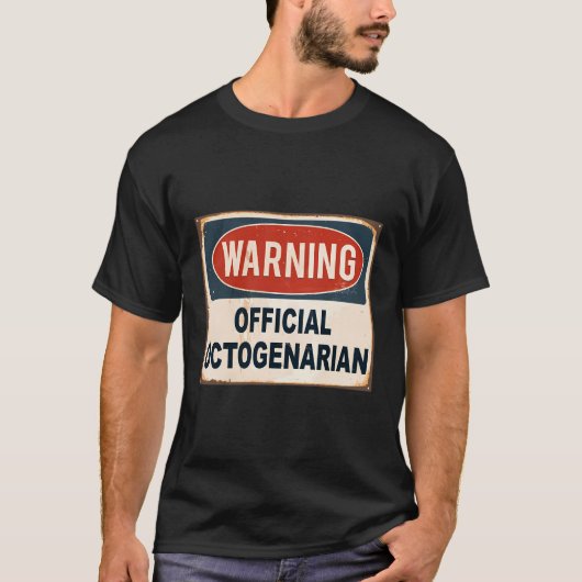 80e Gifts Octogenarian Verjaardag Lange Mouw T-shirt (Voorkant)