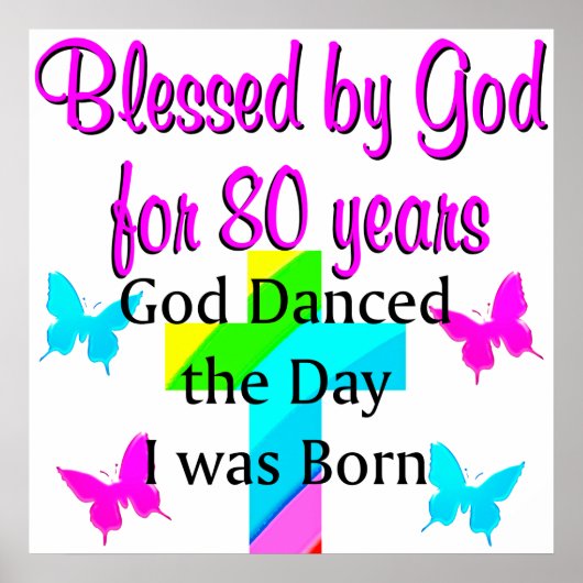 80E GOD DIE LIEFHEEFT POSTER (Voorkant)