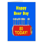 80e Happy Beer Day Verjaardag (Voorkant)