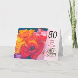 80e Happy Birthday Kaart
