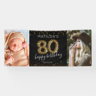 80e Happy Birthday Photo Banner