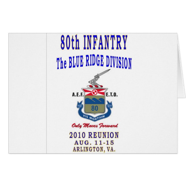 80e INFANTERIEDIVISIE (Voorkant Horizontaal)
