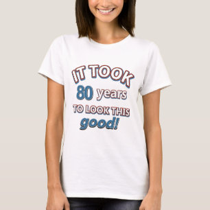 80e jaar verjaardag design t-shirt