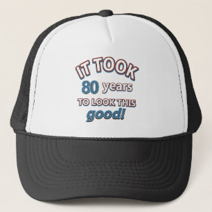 80e jaar verjaardag design trucker pet