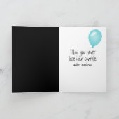 80e jaarsparklers op zwart kaart (Binnen)