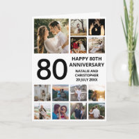 80e Jubileum 13 Foto Collage Black and White