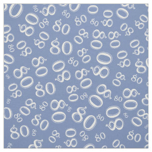 80e kool Aantal Patroonblauw en White 80 Stof