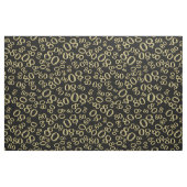 80e kool - nummer Pattern Gold en Black 80 Stof (Fat Quarter)