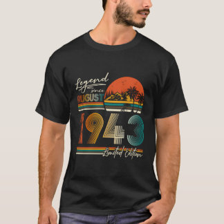 80e legende sinds augustus 1943 80 t-shirt