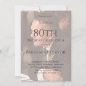 80e Mannelijke verjaardag Eenvoudige legante foto Kaart (Voorkant)