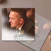 80e Mannelijke verjaardag Eenvoudige legante foto Kaart