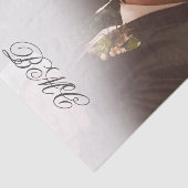 80e mannelijke verjaardag Monogram Eenvoudige foto Tissuepapier