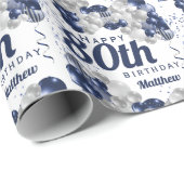 80e marineballonnen ter zee cadeaupapier (Rol Hoek)