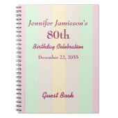 80e Notitieboek van het pastboek van de Birthday P (Voorkant)