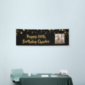 80e of een andere verjaardag Foto Gold Stars Aange Spandoek (Beurs)