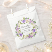 80e Paarse Roos van de geboorte Floral Wreath Bedankzakje (Geknipt)