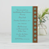 80e Sjabloon van de uitnodiging van de Birthday Pa (Staand voorkant)