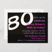 80e uitnodiging tot het indienen van Briefkaarten (Voorkant / Achterkant)