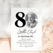 80e uitnodiging van de Birthday Party | 80e verjaa