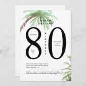 80e uitnodiging van de Tropische Dag van de Partij (Voorkant / Achterkant)