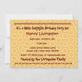 80e URPRISE Birthday Gold Fireworks-sterren Kaart (Achterkant)