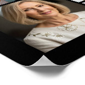 80e verjaardag 100 foto's zwart goud juichen voor poster (Hoek)