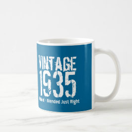 80e verjaardag 1935 of een willekeurig jaartal Blu Koffiemok