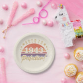 80e verjaardag 1943: perfectie papieren bordje (Feest)