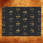 80e verjaardag 1944 Zwart Goud Chique Elegant Tissuepapier<br><div class="desc">80th Birthday Chic 1944 Theme Black & Gold Elegant Tissue Paper. Vier de reis van de vintage jaren met onze 80ste Verjaardag 1944 Zwart en Goud Chic Elegant Tissue Paper. Verpakt in klasse en elegantie, biedt dit hoogwaardige tissuepapier een volledig gepersonaliseerde touch, die de chique vibes van de verjaardag weerspiegelt....</div>