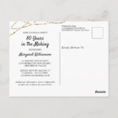 80e verjaardag 2 Foto's Retro Years in the Making Briefkaart (Achterkant)