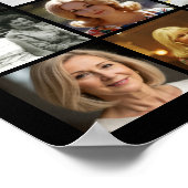 80e verjaardag 55 Photo Collage Hoera voor 80 jaar Poster (Hoek)