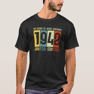 80e verjaardag 80 jaar Geweldige Retro-T - shirts