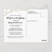 80e verjaardag 80 jaar in de maak 2 foto's briefkaart (Achterkant)