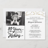 80e verjaardag 80 JAAR IN DE MAAK VAN ZWART GOUD Kaart (Voorkant)