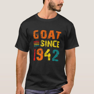 80e verjaardag 80 jaar oud GOAT sinds 1942 T-shirt