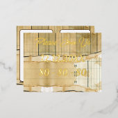 80e verjaardag Aangepaste uitnodiging Koffievlekke (Voorkant / Achterkant)