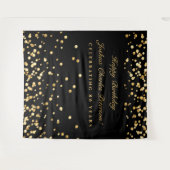 80e verjaardag achtergrond, Photobooth achtergrond Wandkleed (Voorkant (horizontaal))